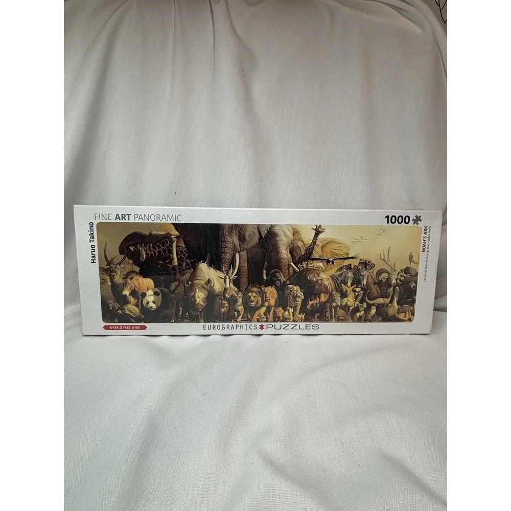 Eurographics Fine Art Panoramic Noah's Ark 1000 Piece Puzzle Haruo Takino